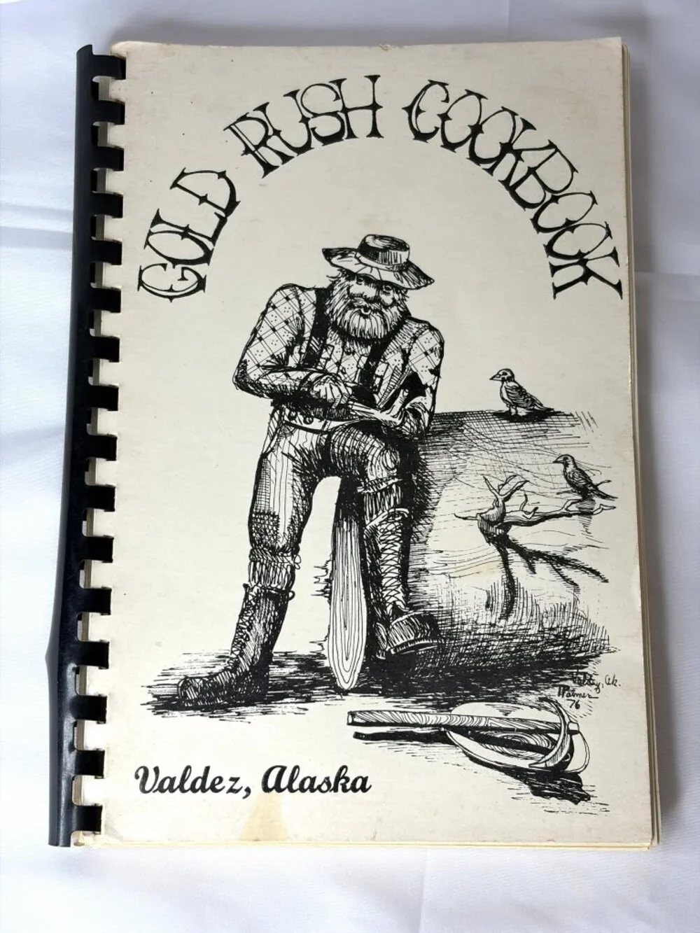 Vintage Gold Rush Cookbook Valdez Alaska Community Recipe Book Spiral Bound 1976
